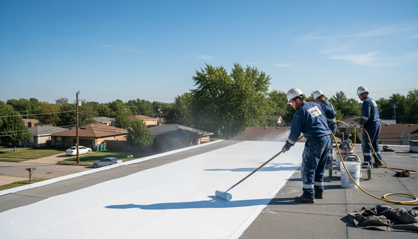 Commercial roof coating in Wayside, WV near me